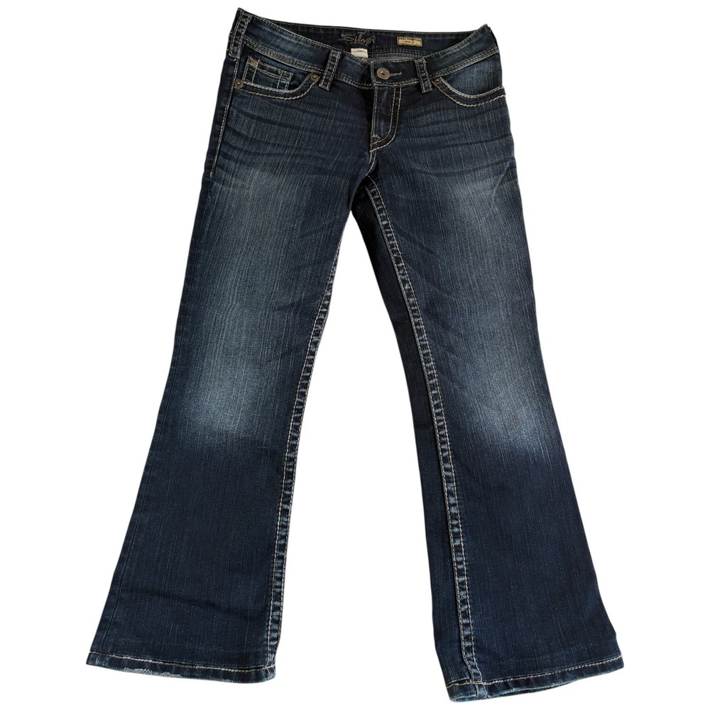 Silver Co. Suki Surplus Bootcut Jeans Womens 29x32 (26.5) Blue Denim Stretch